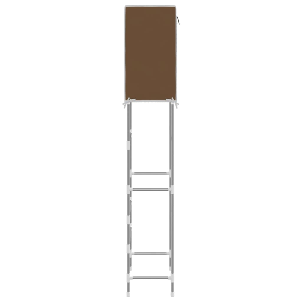 vidaXL 2-Tier Storage Rack over Toilet Brown 56x30x170 cm Iron