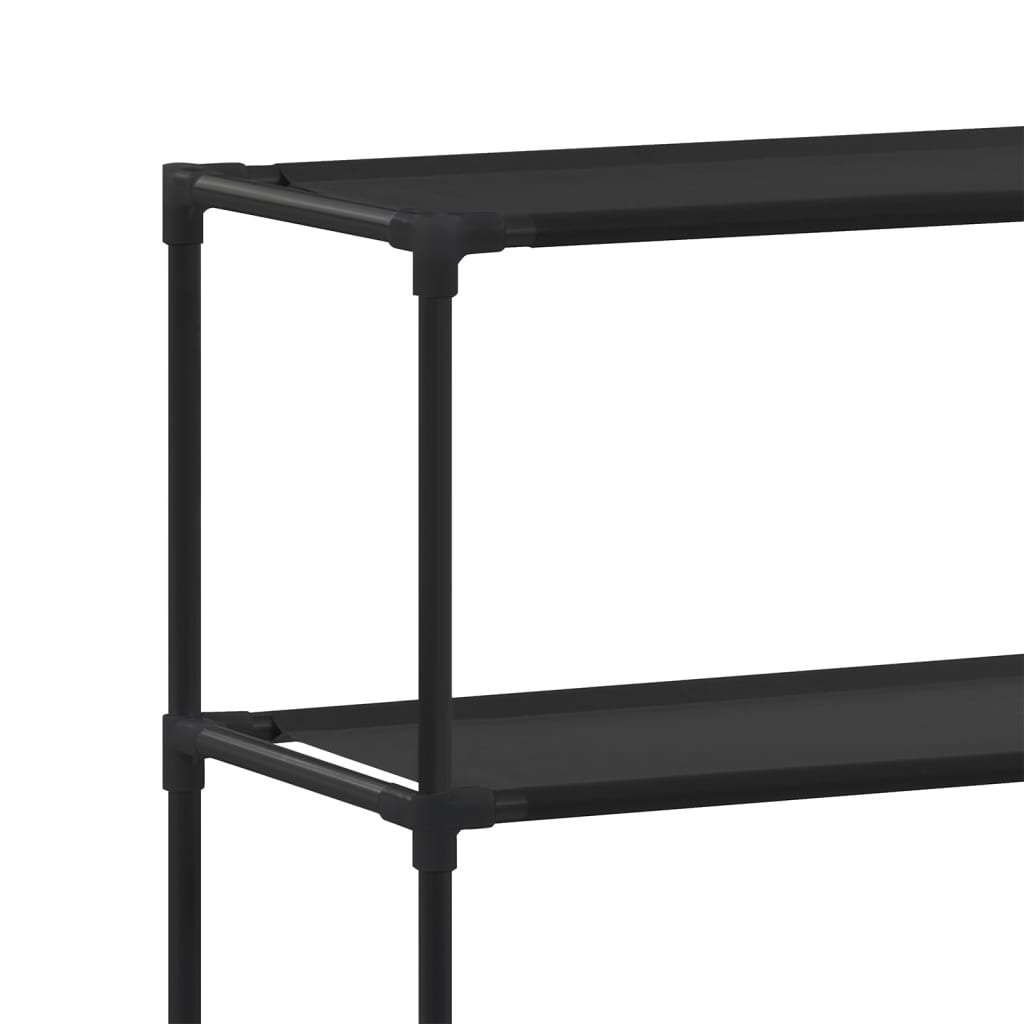 vidaXL 2-Tier Storage Rack over Washing Machine Black 69x28x143 cm Iron