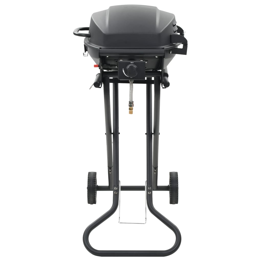 vidaXL Portable Gas BBQ Grill with Cooking Zone Black