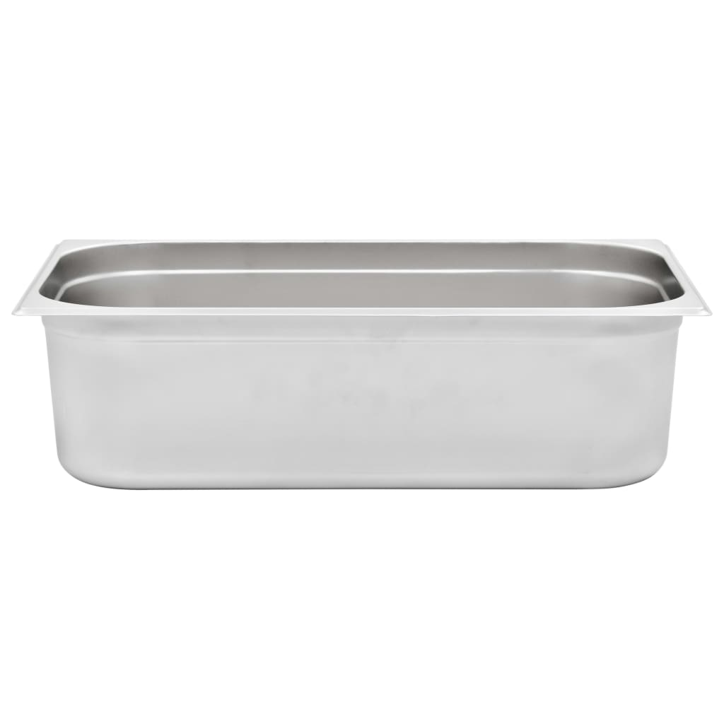 vidaXL Gastronorm Containers 2 pcs GN 1/1 150 mm Stainless Steel