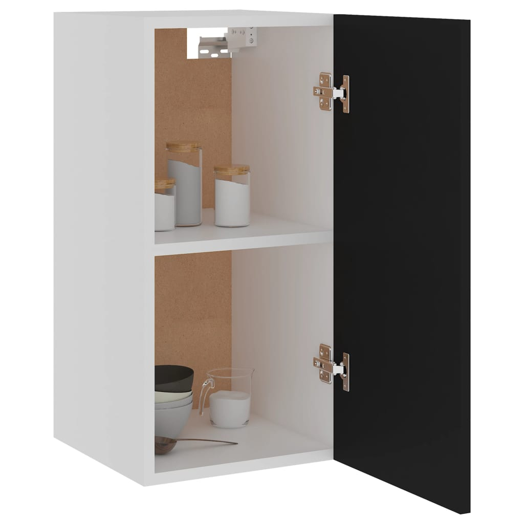 vidaXL Hanging Cabinet Black 29.5x31x60 cm Engineered Wood