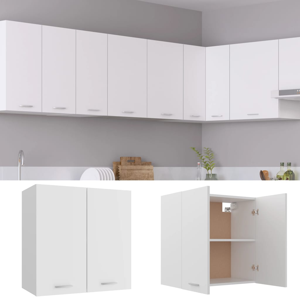 vidaXL Hanging Cabinet White 60x31x60 cm Engineered Wood