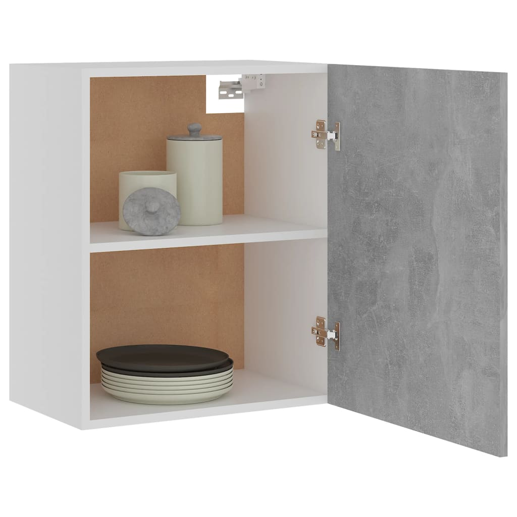 vidaXL Hanging Cabinet Concrete Grey 50x31x60 cm Engineered Wood