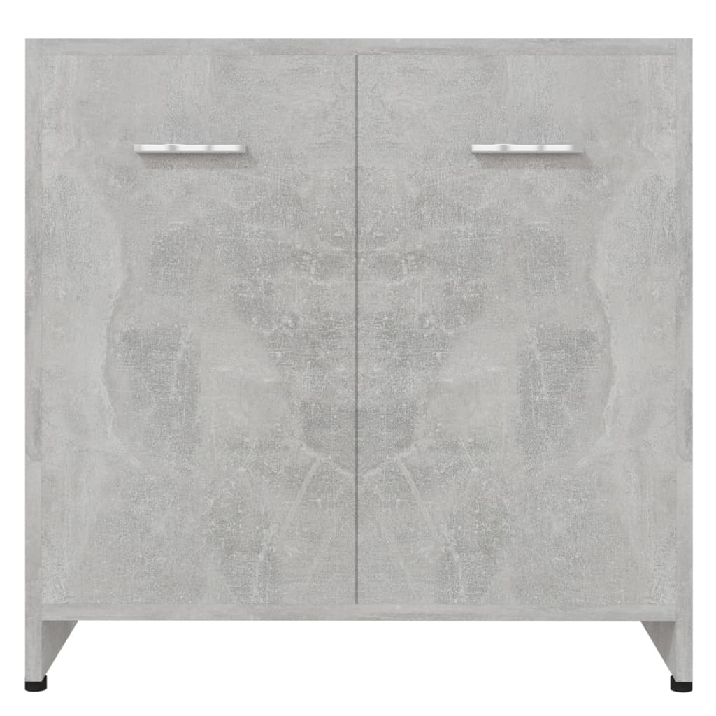 vidaXL Bathroom Cabinet Concrete Grey 60x33x61 cm Engineered Wood