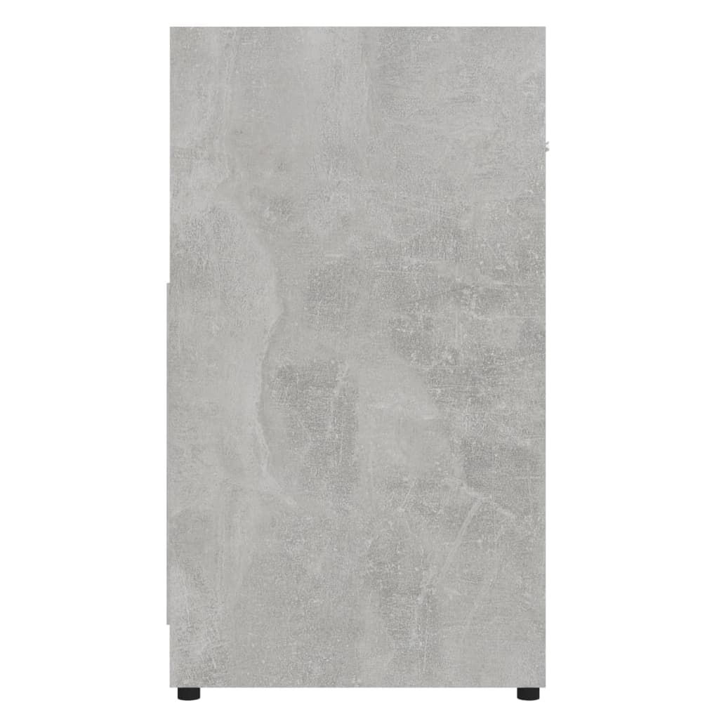 vidaXL Bathroom Cabinet Concrete Grey 60x33x61 cm Engineered Wood