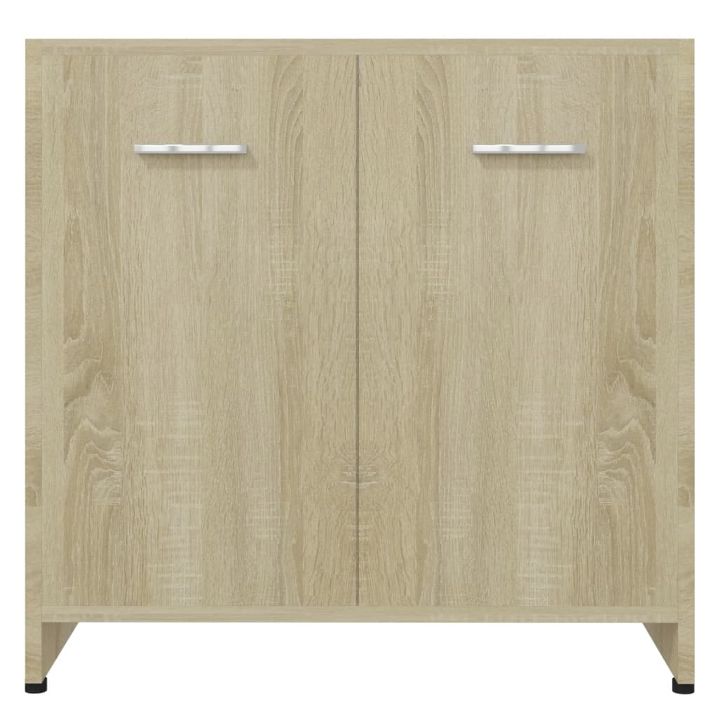 vidaXL Bathroom Cabinet Sonoma Oak 60x33x61 cm Engineered Wood