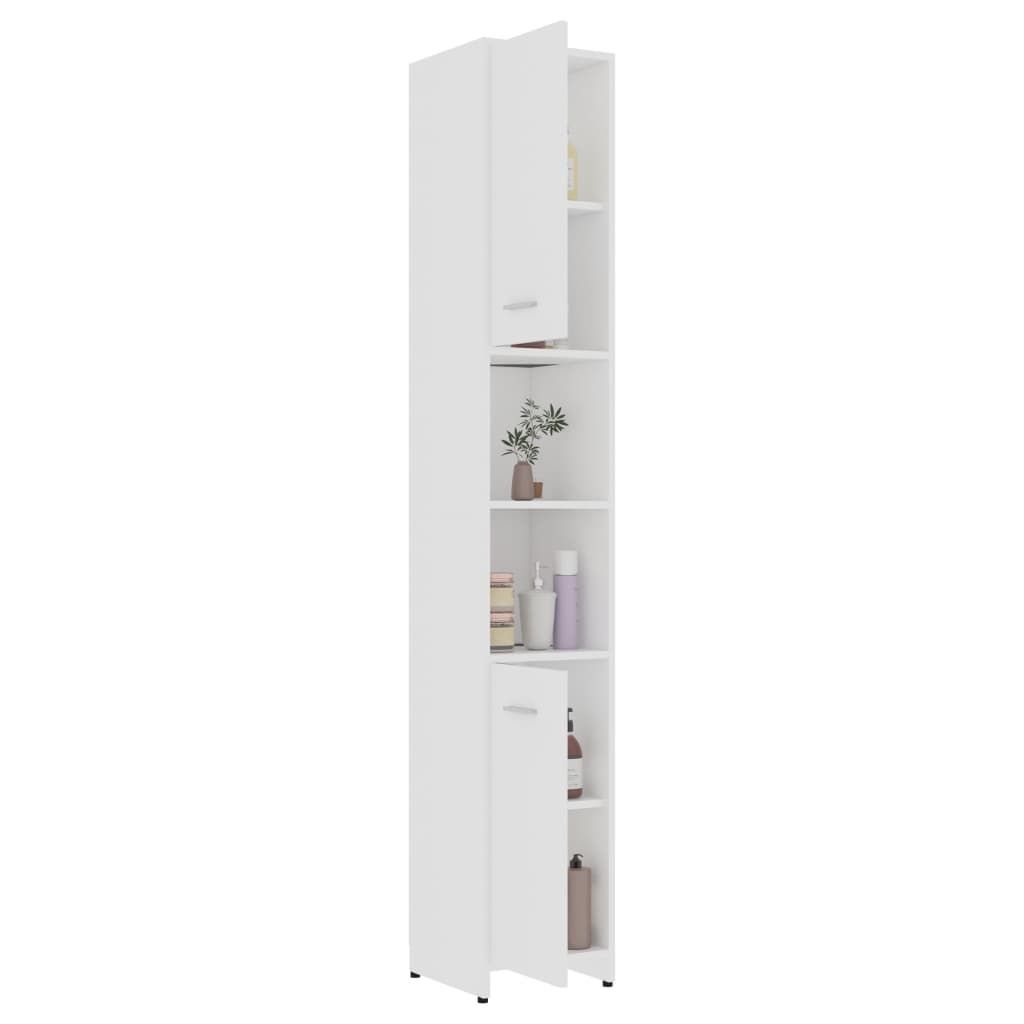 vidaXL Bathroom Cabinet White 30x30x183.5 cm Engineered Wood