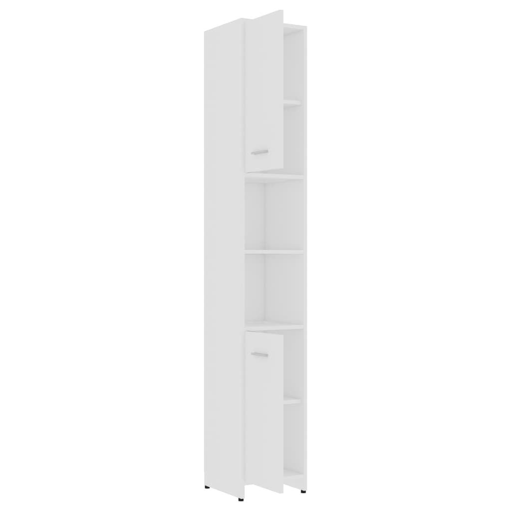 vidaXL Bathroom Cabinet White 30x30x183.5 cm Engineered Wood