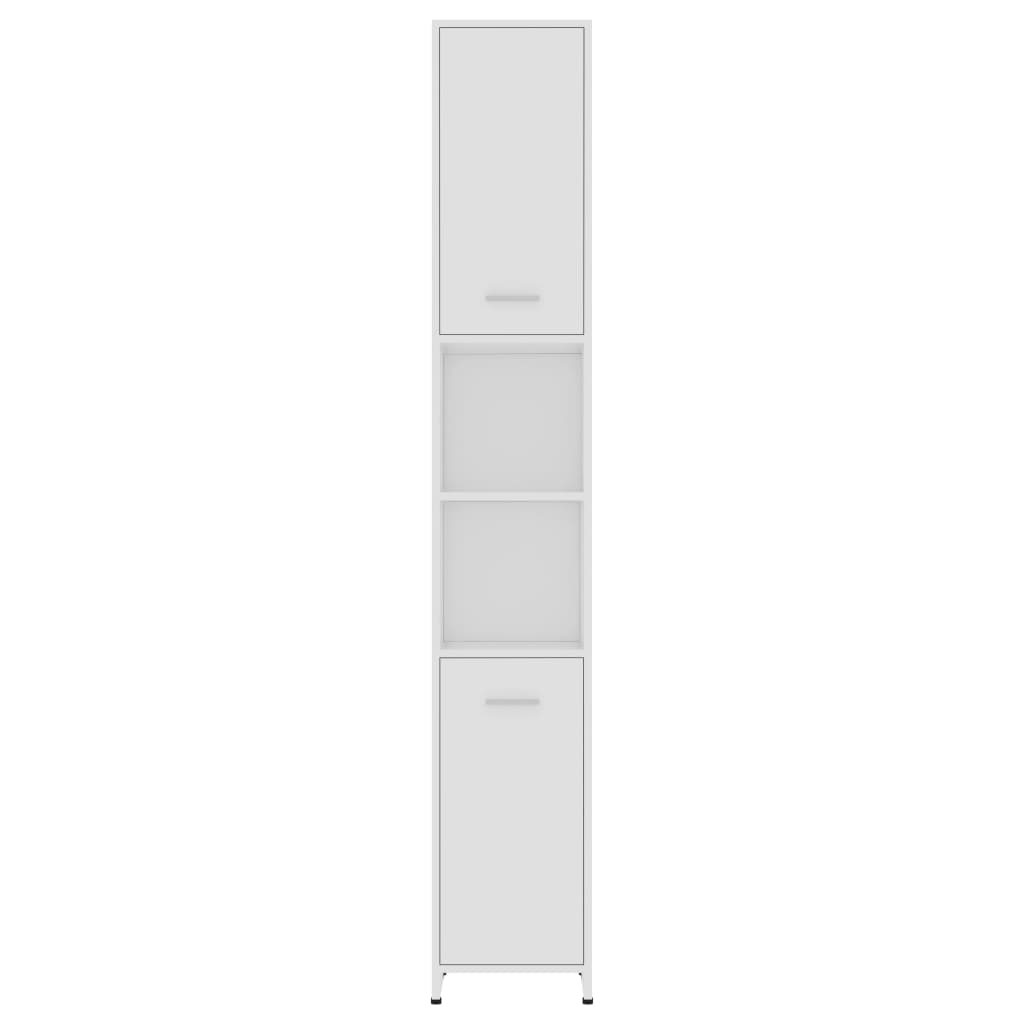 vidaXL Bathroom Cabinet White 30x30x183.5 cm Engineered Wood