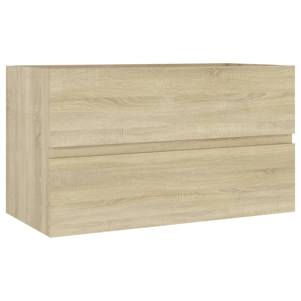 vidaXL Sink Cabinet Sonoma Oak 80x38.5x45 cm Engineered Wood