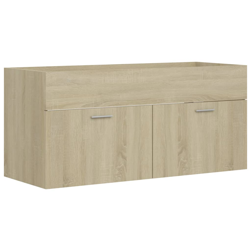 vidaXL Sink Cabinet Sonoma Oak 100x38.5x46 cm Engineered Wood