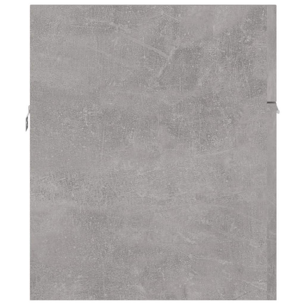 vidaXL Sink Cabinet Concrete Grey 90x38.5x46 cm Engineered Wood