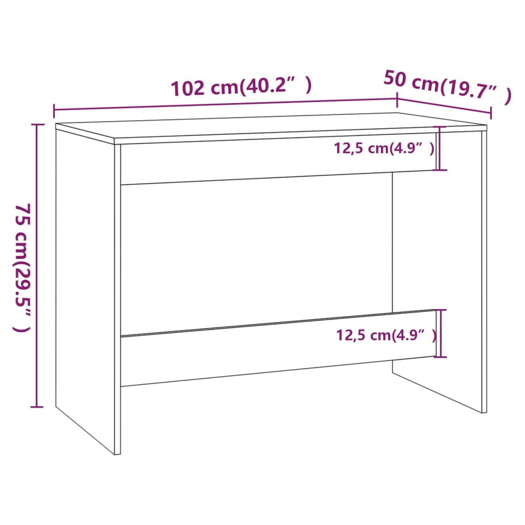 vidaXL 3 Piece Dining Set High Gloss White Engineered Wood