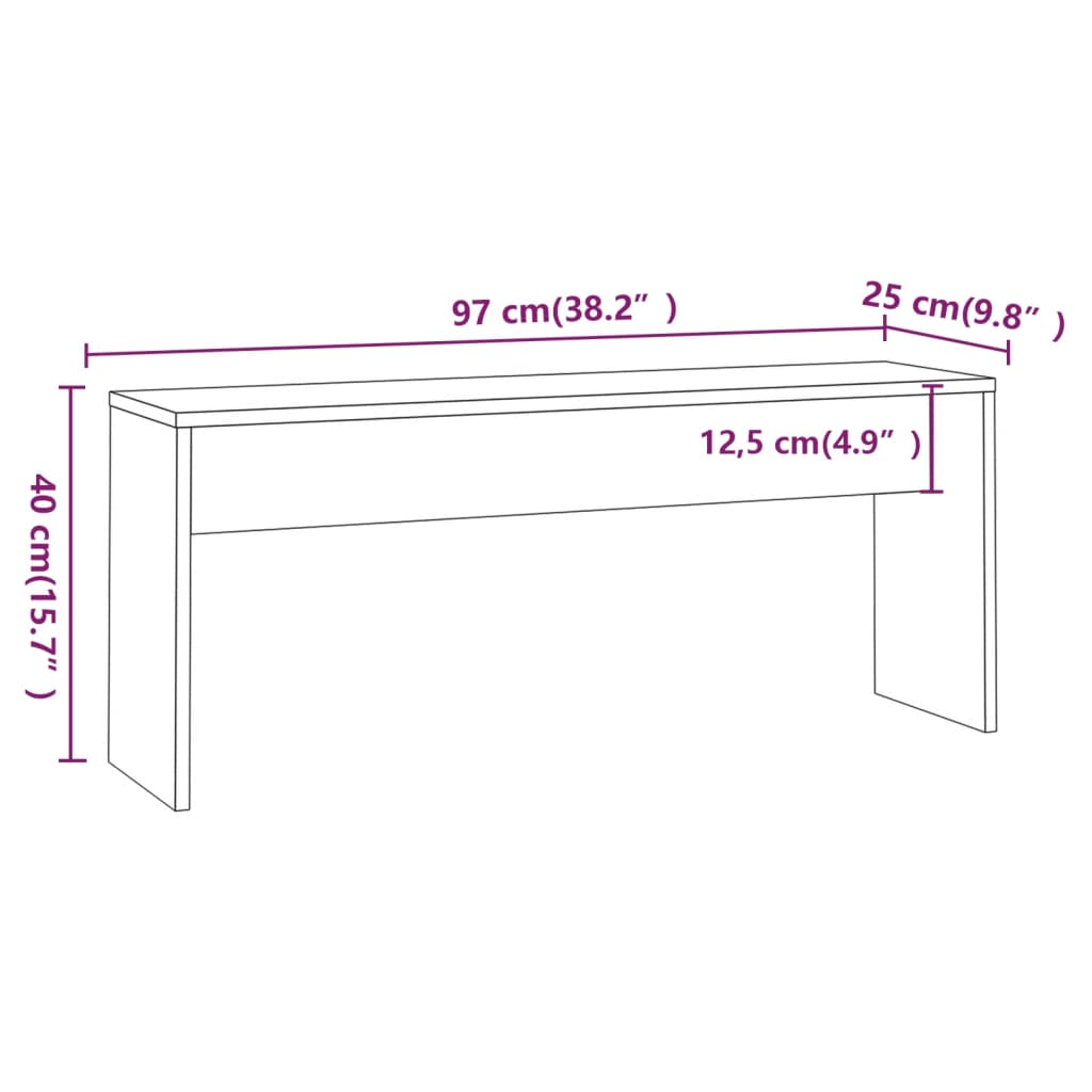 vidaXL 3 Piece Dining Set High Gloss White Engineered Wood