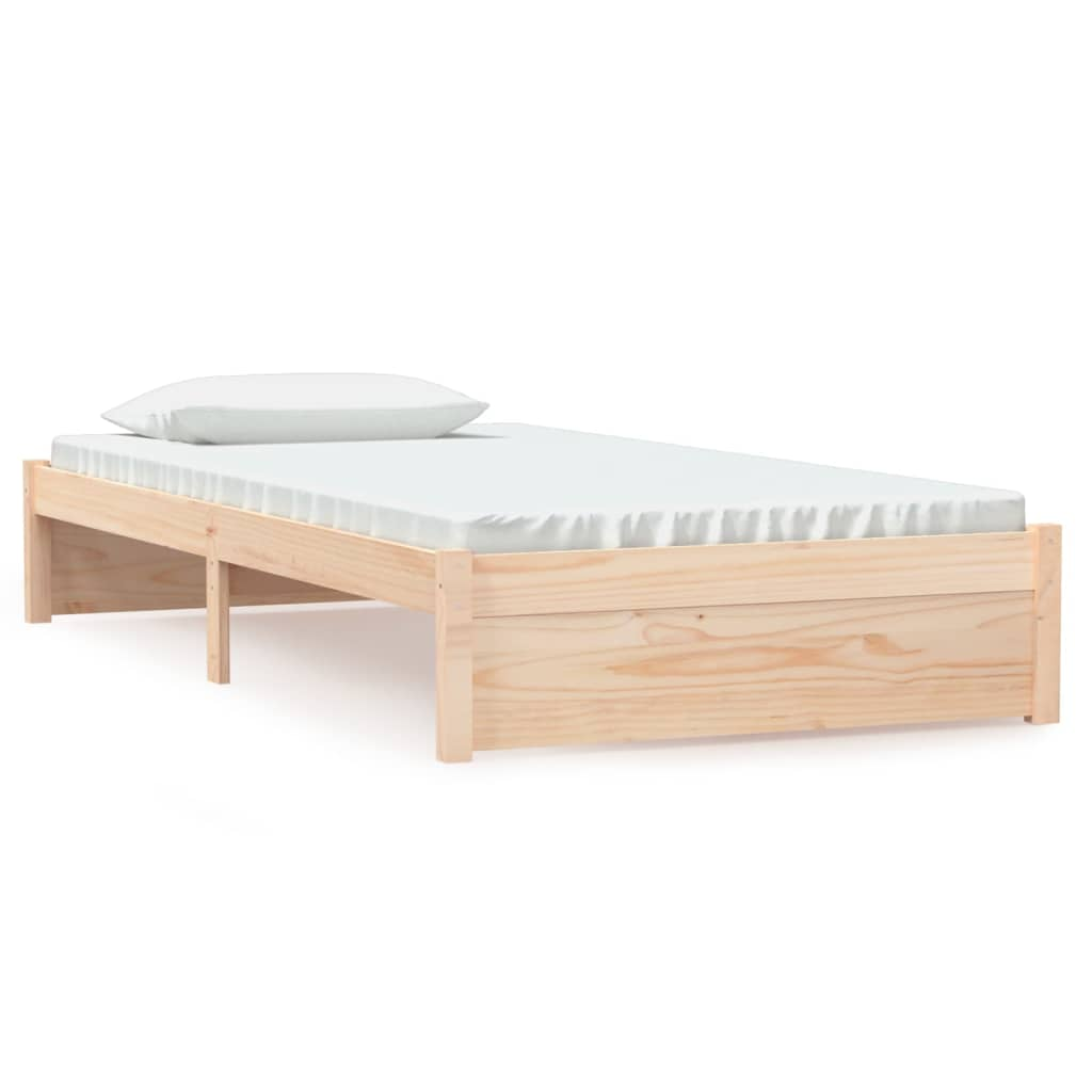 vidaXL Bed Frame Solid Wood 100x200 cm