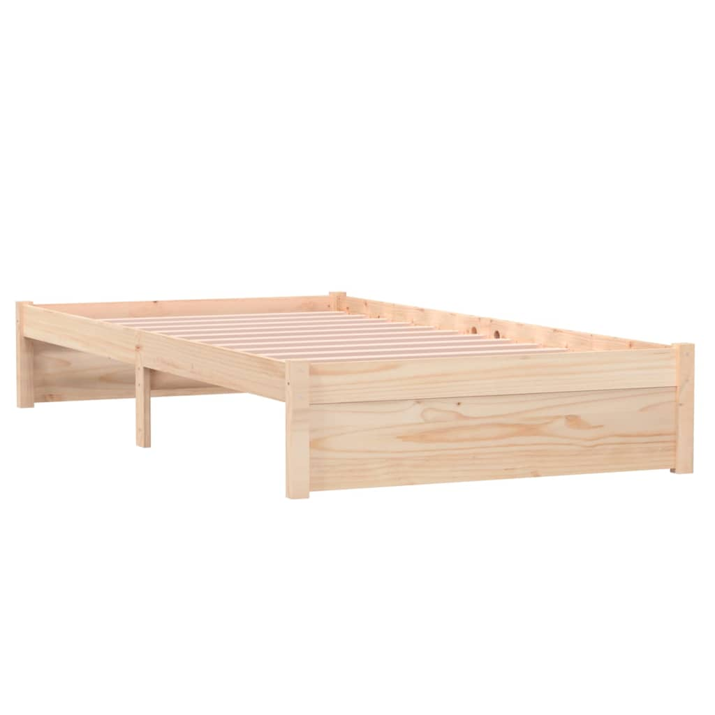 vidaXL Bed Frame Solid Wood 100x200 cm