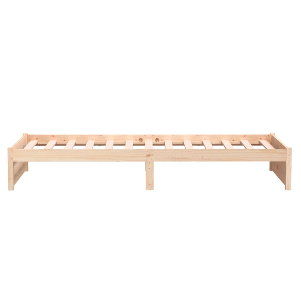 vidaXL Bed Frame Solid Wood 100x200 cm