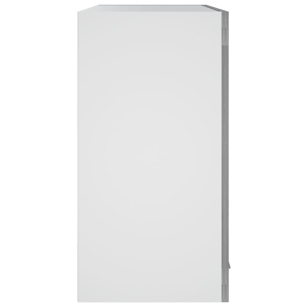 vidaXL Hanging Glass Cabinet Grey Sonoma 60x31x60 cm Engineered Wood