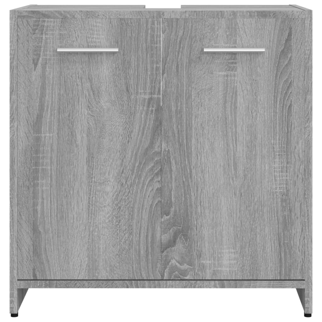 vidaXL Bathroom Cabinet Grey Sonoma 60x33x60 cm Engineered Wood