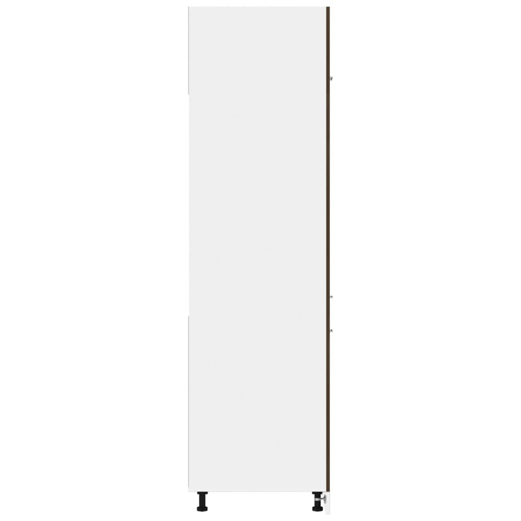 vidaXL Refrigerator Cabinet Brown Oak 60x57x207 cm Engineered Wood