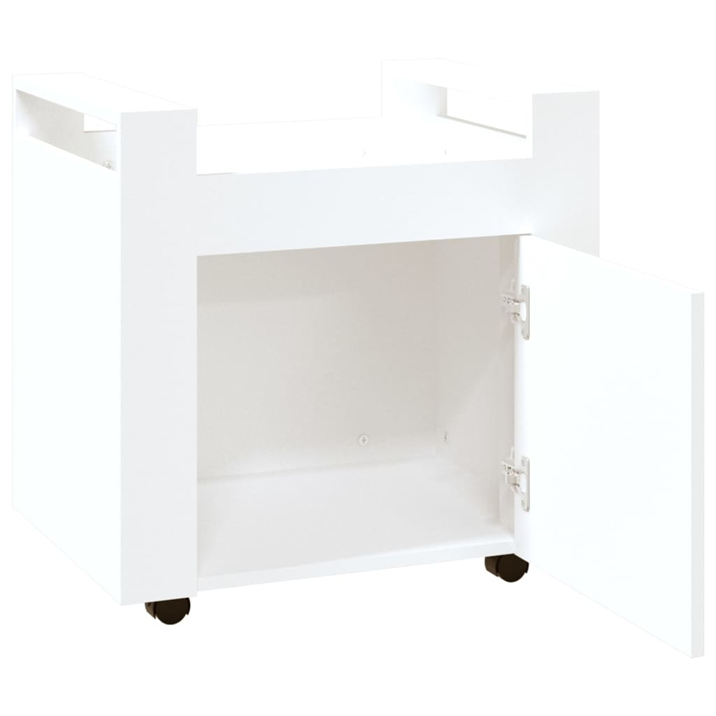 vidaXL Desk Trolley White 60x45x60 cm Engineered Wood