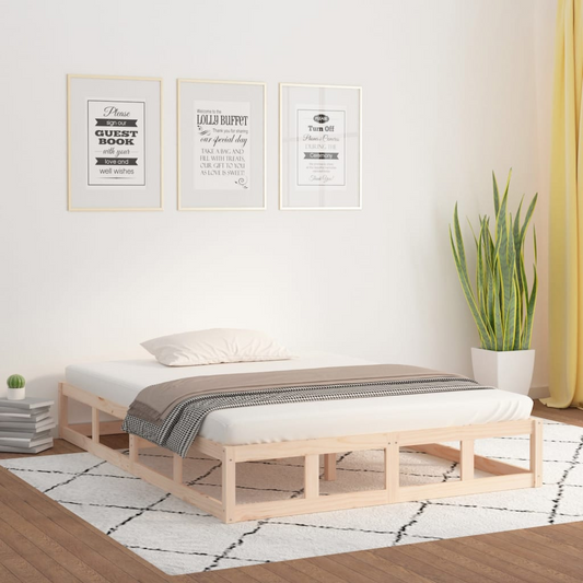 vidaXL Bed Frame 140x200 cm Solid Wood