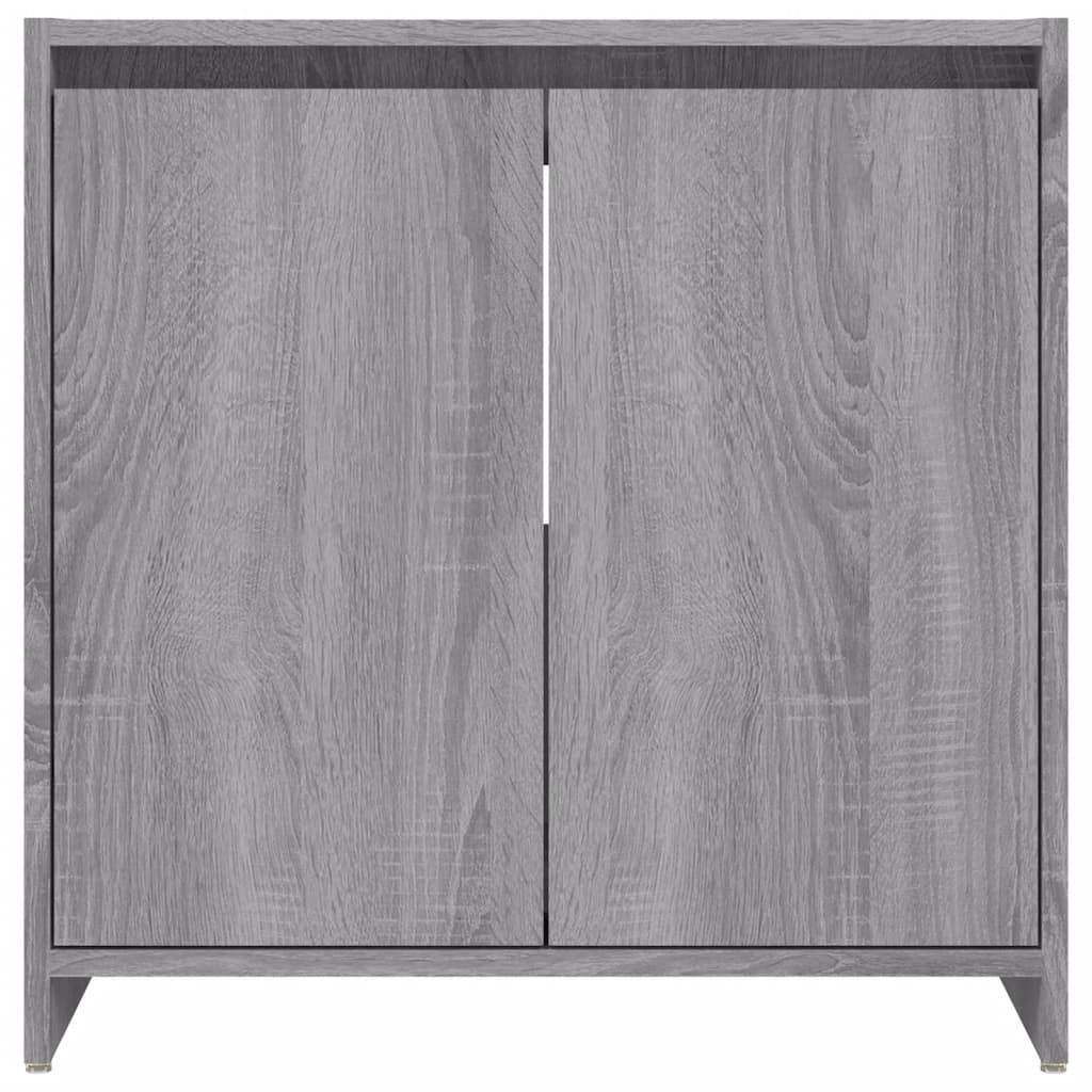 vidaXL Bathroom Cabinet Grey Sonoma 60x33x61 cm Engineered Wood