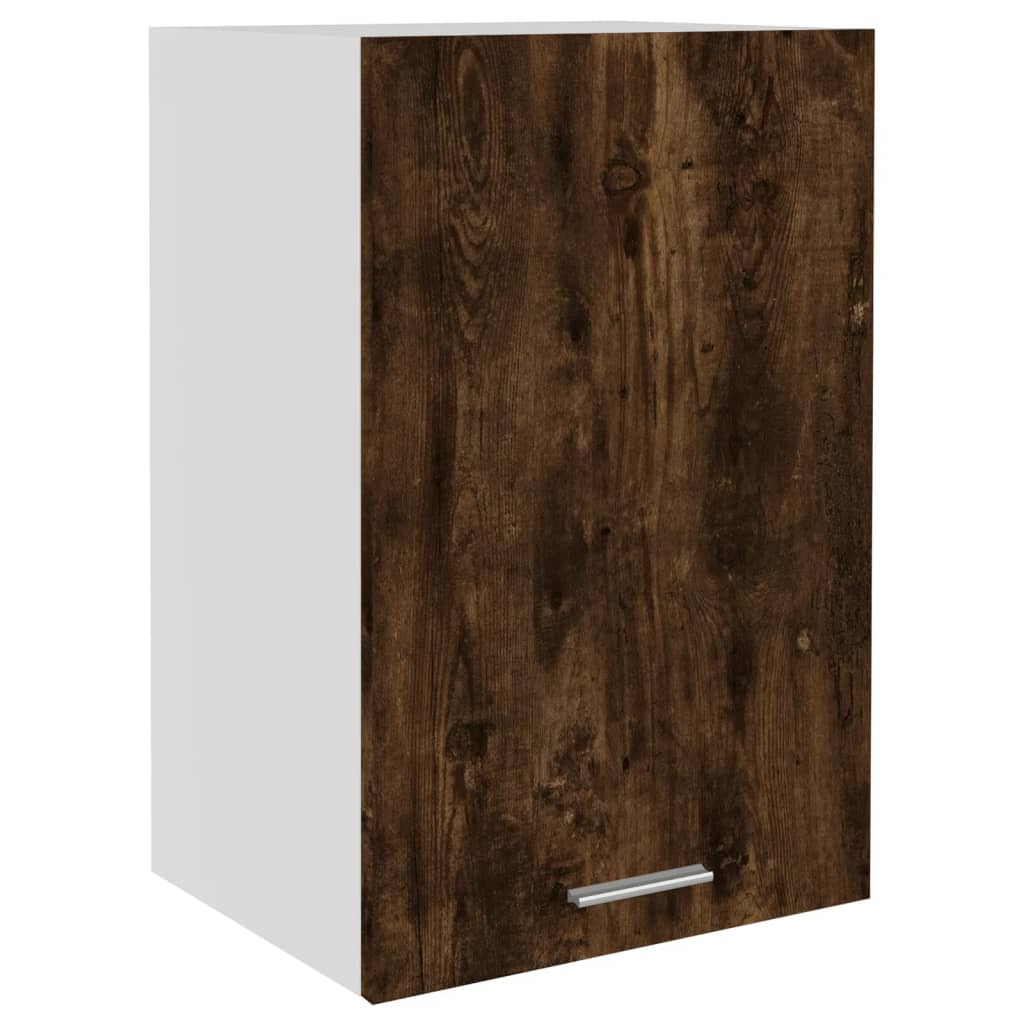 vidaXL Hanging Cabinet Smoked Oak 39.5x31x60 cm Engineered Wood