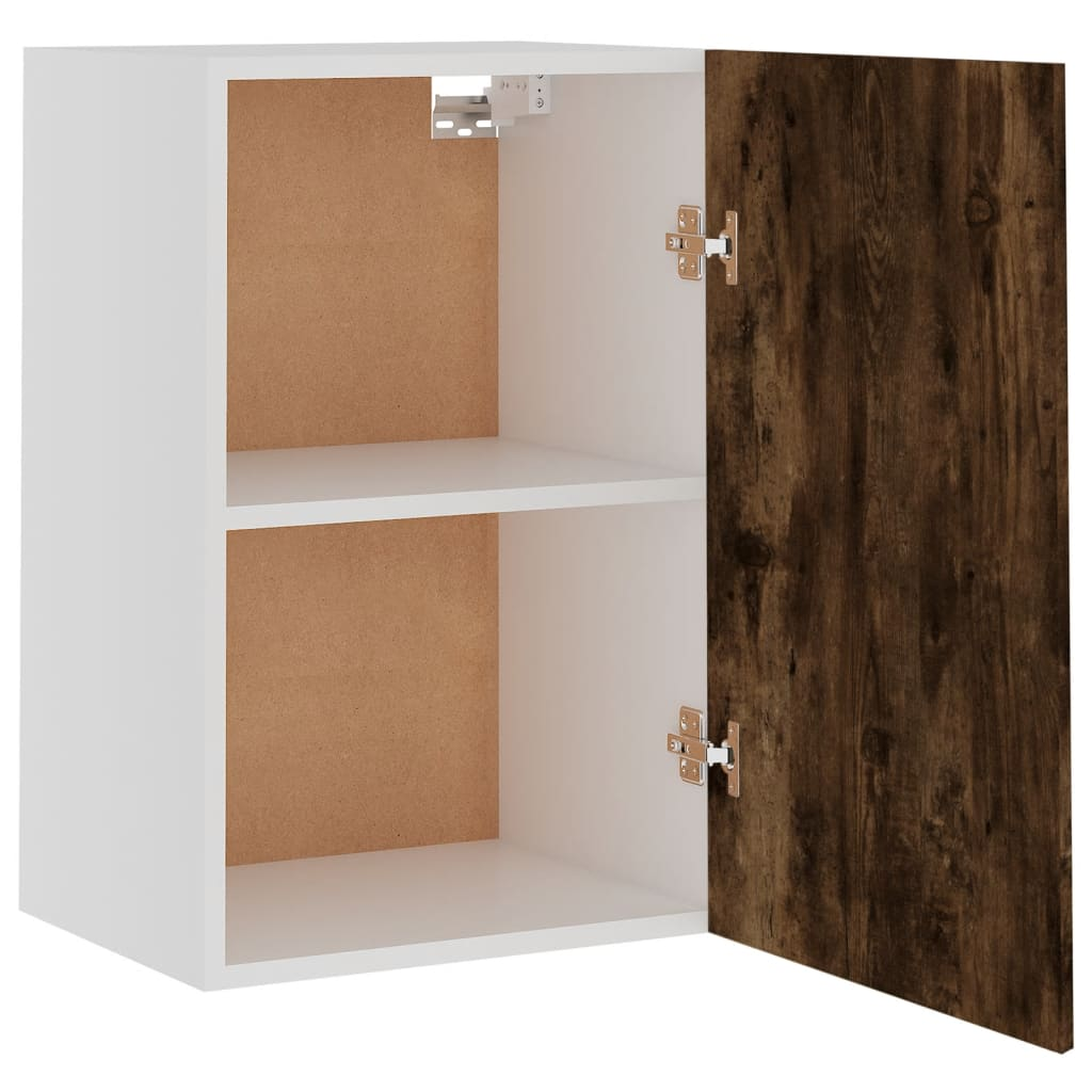 vidaXL Hanging Cabinet Smoked Oak 39.5x31x60 cm Engineered Wood