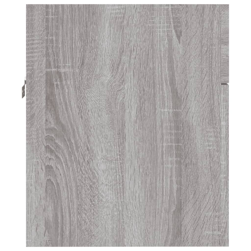 vidaXL 2 Piece Bathroom Furniture Set Grey Sonoma Engineered Wood