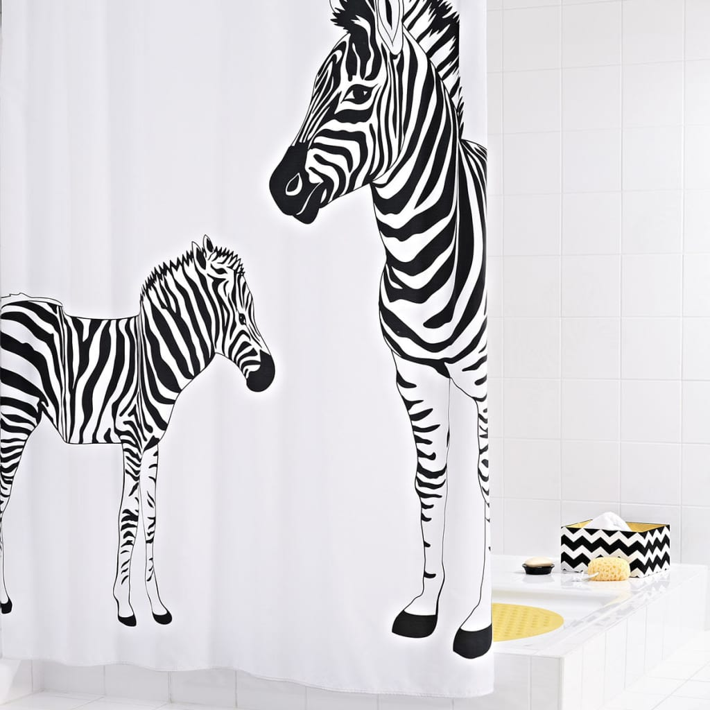 RIDDER Shower Curtain Zebra 180x200 cm