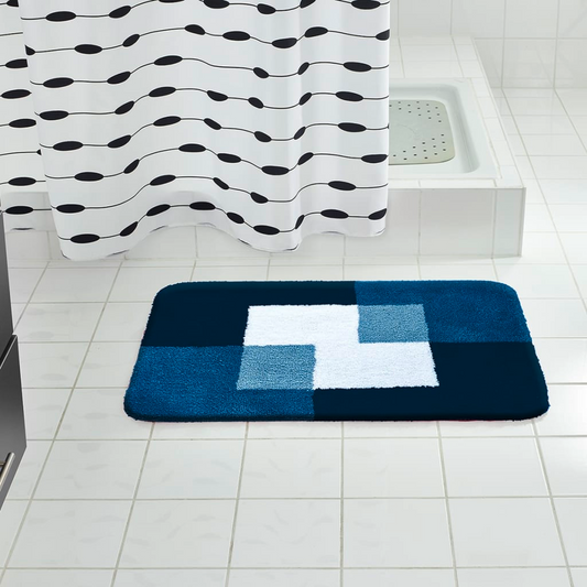 RIDDER Bathroom Rug Coins 60x90 cm Blue 7103303