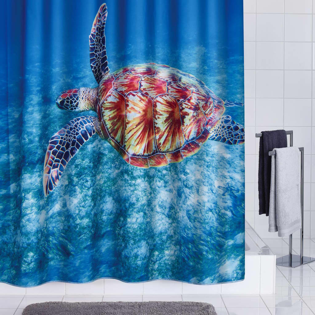 RIDDER Shower Curtain Turtle 180x200 cm