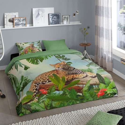 Good Morning Duvet Cover JUNGLE 240x200/220 cm Multicolour