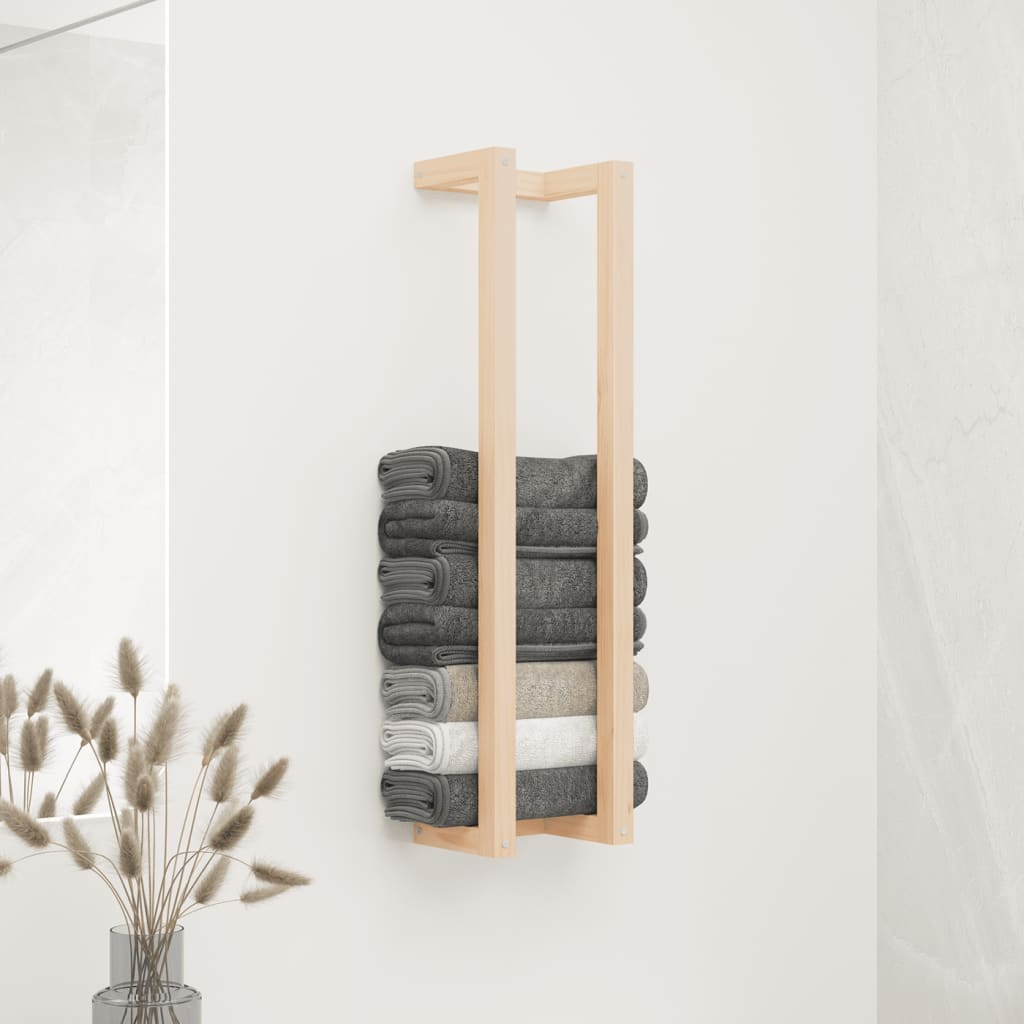 vidaXL Towel Rack 23x18x90 cm Solid Wood Pine