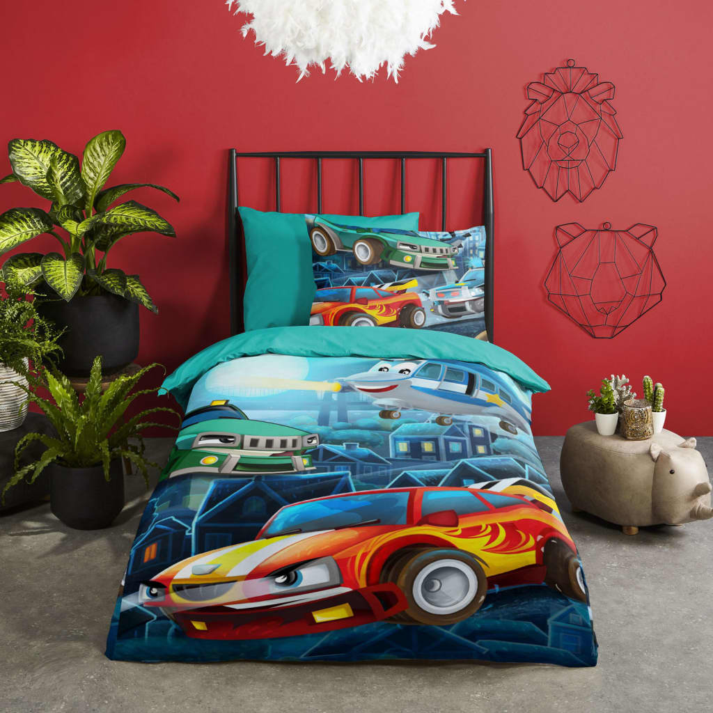 Good Morning Kids Duvet Cover Race 140x200/220 cm