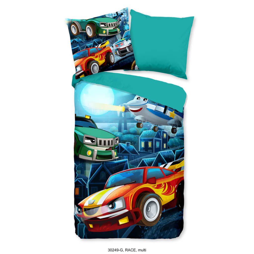 Good Morning Kids Duvet Cover Race 135x200 cm