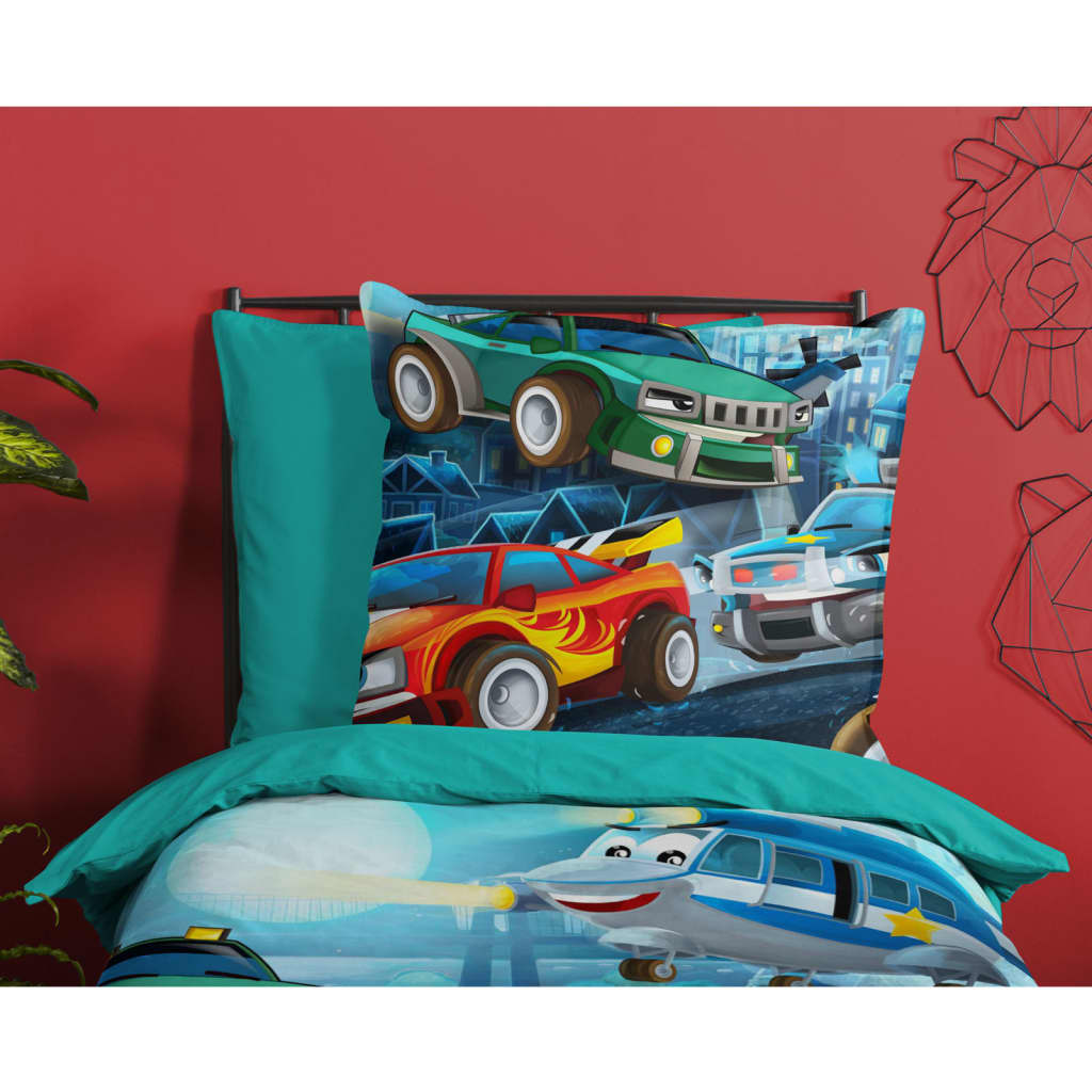 Good Morning Kids Duvet Cover Race 135x200 cm