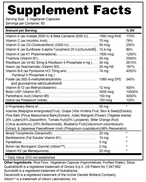 TotalBody Wellness Comprehensive Multi-Vitamins