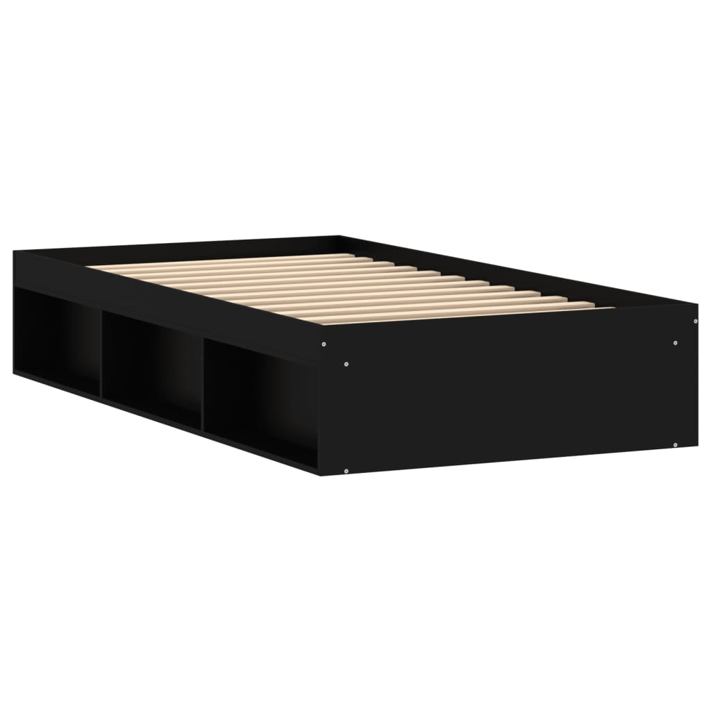 vidaXL Bed Frame Black 100x200 cm