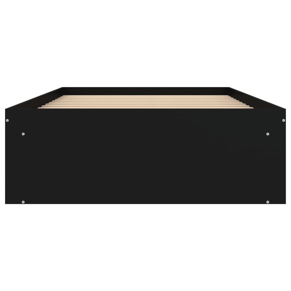 vidaXL Bed Frame Black 100x200 cm