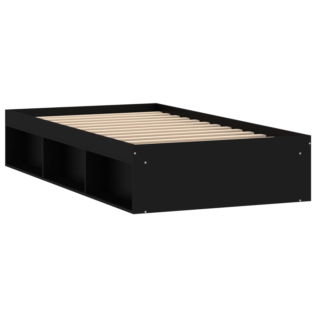 vidaXL Bed Frame Black 100x200 cm