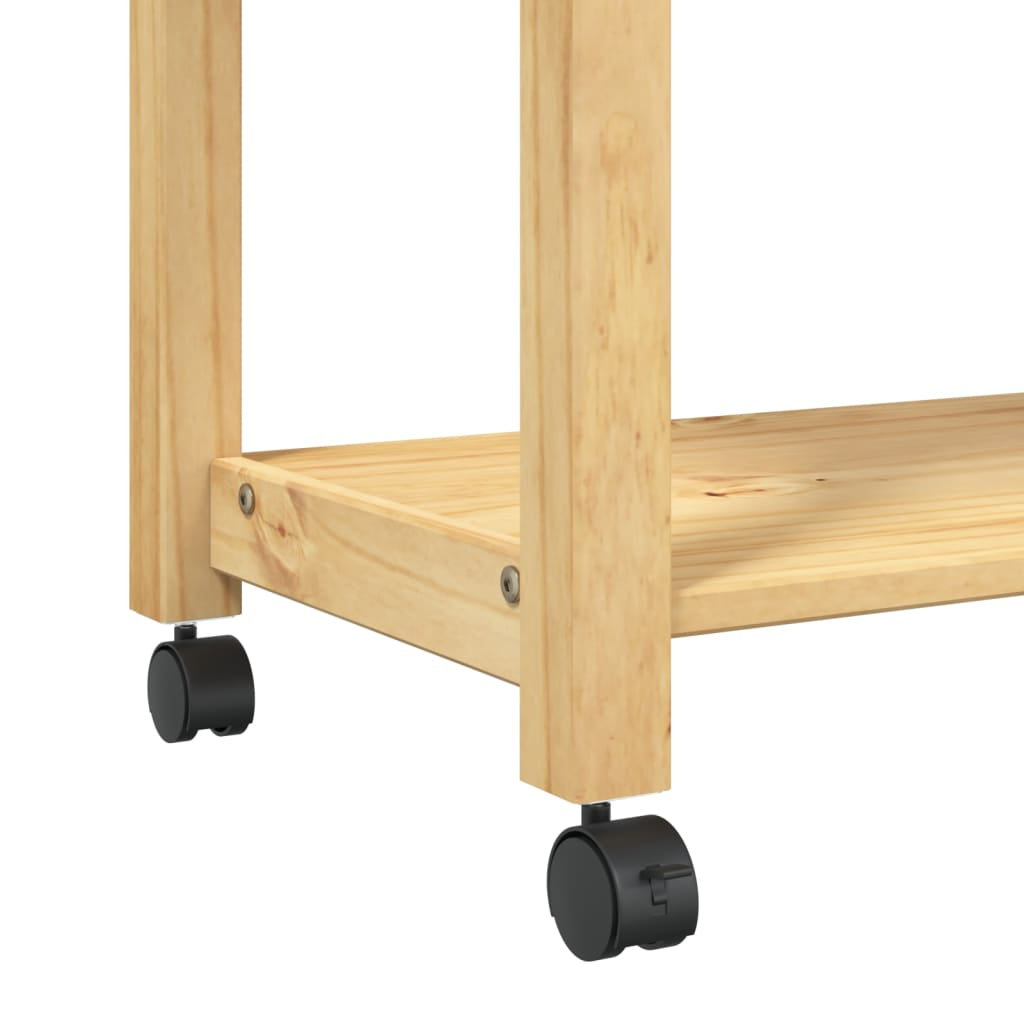 vidaXL Kitchen Trolley MONZA 60x40x90 cm Solid Wood Pine