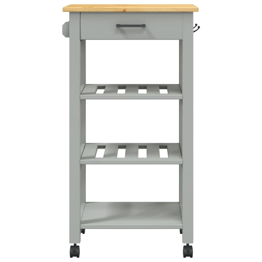 vidaXL Kitchen Trolley MONZA 48x40x90 cm Solid Wood Pine