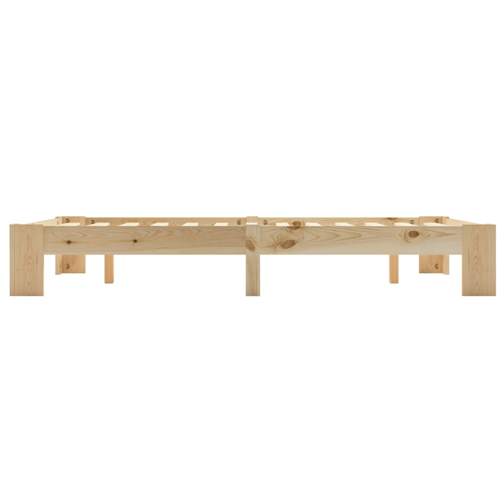 vidaXL Bed Frame Solid Pine Wood 120x200 cm