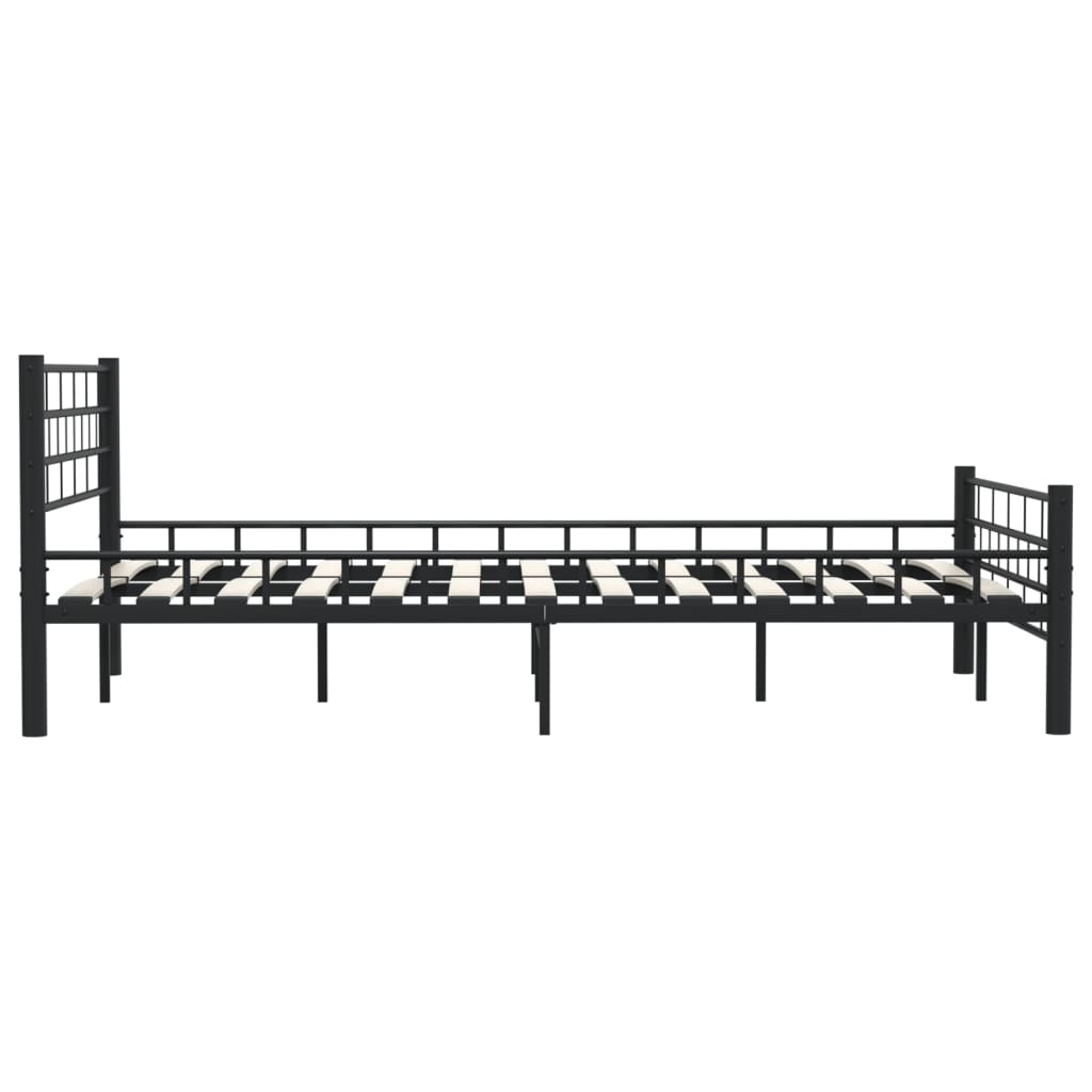 vidaXL Bed Frame Black Metal 120x200 cm