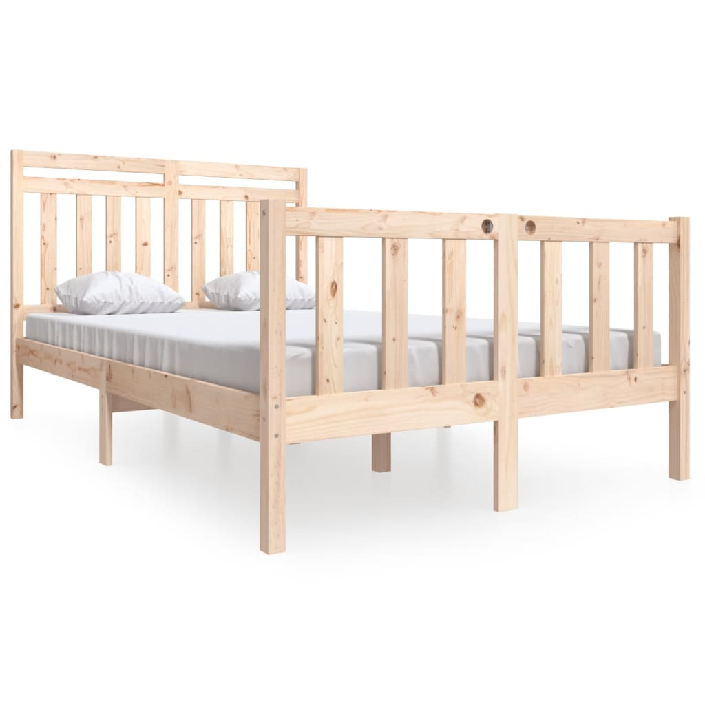 vidaXL Bed Frame Solid Wood 120x200 cm