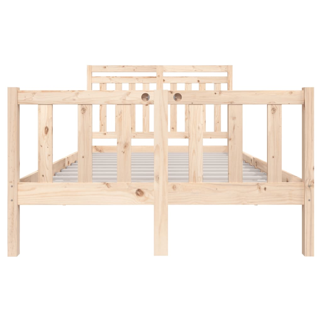 vidaXL Bed Frame Solid Wood 120x200 cm