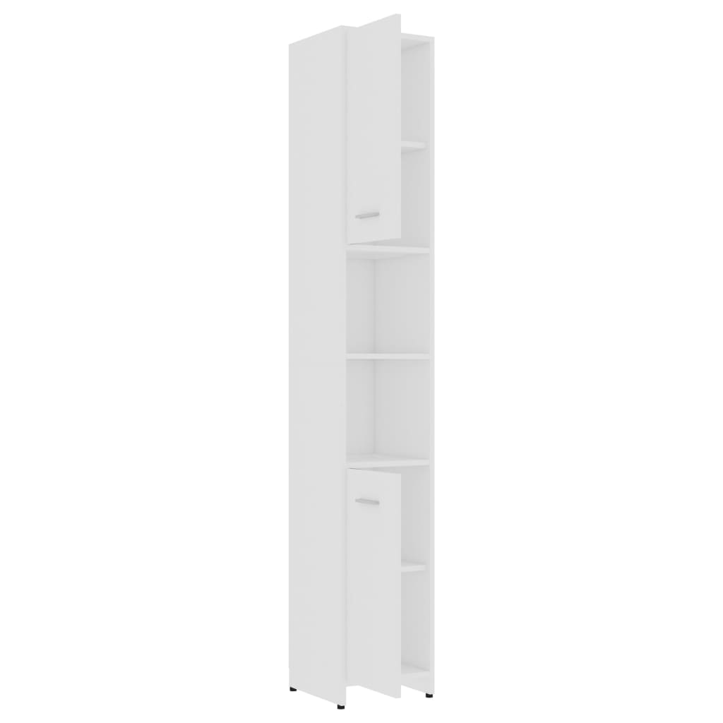 vidaXL Bathroom Cabinet White 30x30x183.5 cm Engineered Wood