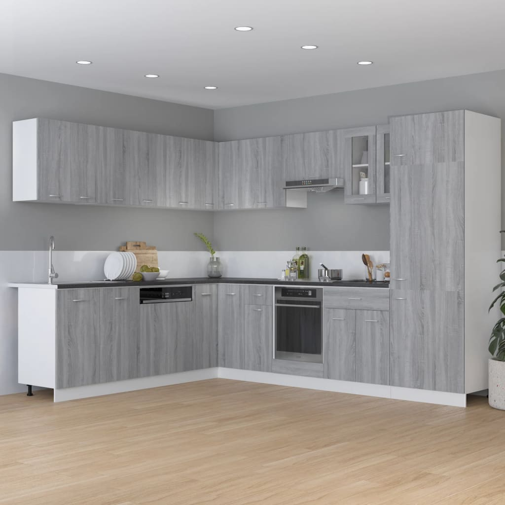 vidaXL Kitchen Cabinet Grey Sonoma 75.5x75.5x81.5 cm Engineered Wood